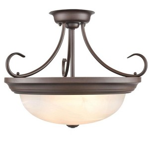 Millennium Lighting 3 - Light Flush Mount in  Rubbed Bronze - 1 of 2