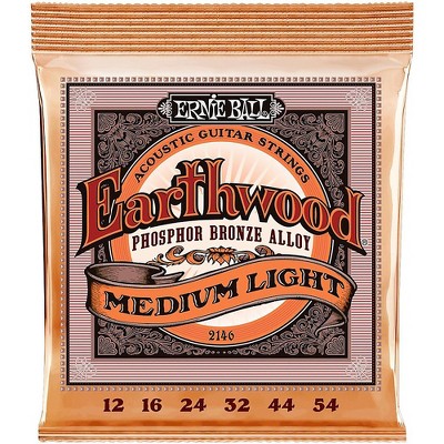 Ernie Ball 2146 Earthwood Phosphor Bronze Medium-Light Acoustic Guitar Strings