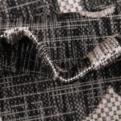 Charcoal 6' x 9' Easy-Care Outdoor Rectangular Rug