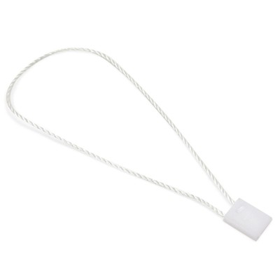 Stockroom Plus 1500 Piece White Nylon Hang Tag String, Snap Lock Pin Plastic Fasteners 7 Inch