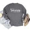 Simply Sage Market Women's If It's Snowing I'm Not Going Long Sleeve Garment Dyed Tee - 3 of 4