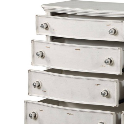 Antique White Double Dresser with Felt-Lined Drawers