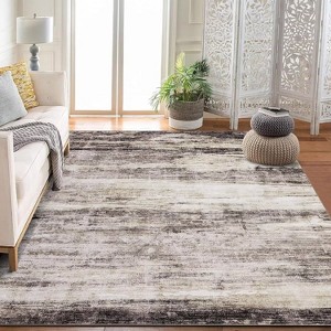 Modern Abstract Area Rug Soft Washable Foldable Accent Rug Non Slip Low Pile Throw Rugs for Living Room Bedroom - 1 of 4