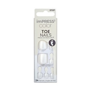 imPRESS Press-On Manicure Square Fake Toenails - Dreamlike - 27ct - 1 of 4