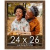 PosterPalooza | Textured Gold Picture Frame - UV Acrylic, Foam Board Backing, Hanging Hardware - 2 of 4