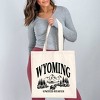 City Creek Prints Wyoming Forest Scene Canvas Tote Bag - 15x16 - Natural - 2 of 2