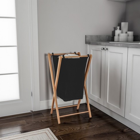 Bellglee Collapsible Bamboo Wood Laundry Hamper, Wooden X Frame Foldable  Laundry Basket, Clothes Sor…See more Bellglee Collapsible Bamboo Wood  Laundry