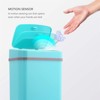 SEVOBAL Indoor Trash Cans Bedroom or Bathroom Automatic Touchless Infrared Motion Sensor Trash Can, 12L ABS Plastic Trashcan, Green, 10.3"*7.8"*14.1" - 2 of 4
