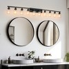DAKAFUL Modern Bathroom Vanity Light, 4/5/6/8/10-Light Vanity Fixtures with Clear Glass Shade, Reversible Wall Sconces Over Mirror,for Bedroom - 4 of 4