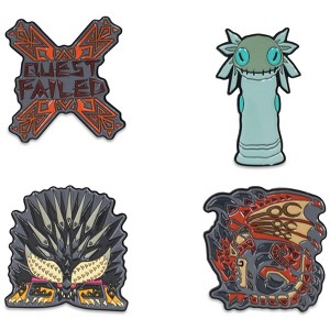 Toynk Monster Hunter: World Collectible Enamel Pins | Set of 4 | Toynk Exclusive - 1 of 4