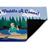 Stupell Industries Paddle A Canoe Landscape Printed Outdoor Door Mat, design by Darlene Seale, 18"x30" - 2 of 4
