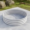 Lyngins Raised Garden Beds Outdoor, Round Galvanized Metal Planter Box & Fire Ring, Open Bottom, Outdoor Planter for Vegetables/Bonfiresv - 2 of 4