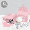 Big Dot of Happiness Pink Elegantly Simple - Treat Box Party Favors - Guest Party Favors Goodie Gable Boxes - Set of 12 - 3 of 4