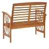 Patio Bench 46.9" Solid Acacia Wood - 3 of 4