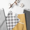 Bacati - Dots Pin Stripes Gray Yellow 3 pcToddler Sheet Set - 2 of 4