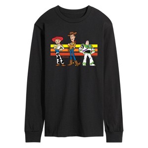 Men's - Toy Story - Buzz, Woody, And Jessie Long Sleeve Graphic T-Shirt - 1 of 3