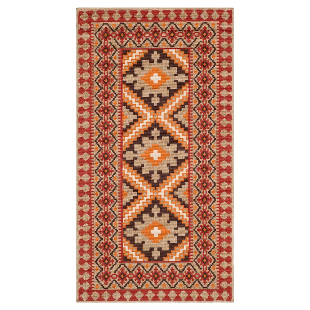 UPC 683726668299 product image for Nadir Indoor/Outdoor Accent Rug - Red/Natural (2'7