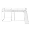 YOOCOZZ Full and Twin Size L-Shaped Bunk Bed with Slide and Short Ladder - 3 of 4