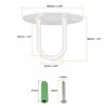 Unique Bargains Iron U Shape Wall-Mounted Ceiling Hooks for Hanging Chandelier Plant - 2 of 4
