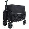 Grungis Expandable Dual-Layer Shopping Cart,Lightweight Grocery Cart with 100% Extra Space,Utility Cart for Camping,Shopping,Sports,Gardening - 2 of 4