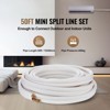 VEVOR 50FT Mini Split Line Set, 3/8" & 5/8" O.D Copper Pipes Tubing and Triple-Layer Insulation, for Mini Split Air Conditioning Refrigerant, White - 3 of 4