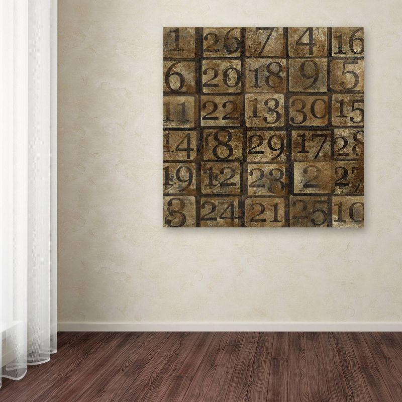 Grungy Number Blocks' by Marcee Duggar Ready to Hang Canvas Wall Art, 4 of 6