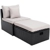 Pramla Sette With Ottoman - Indoor/Outdoor - PAT7515 - Safavieh - 3 of 4