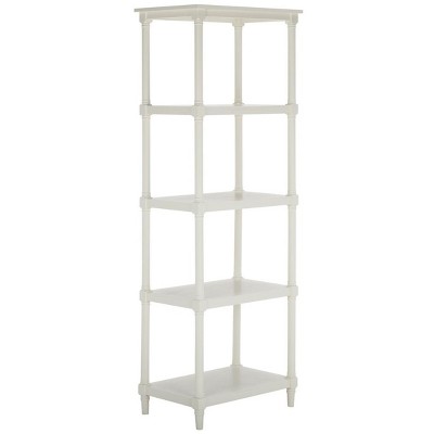 Transitional White Pine 5-Tier Spindle Bookcase