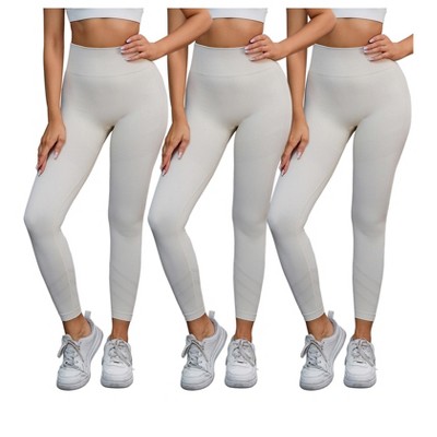 INSPIRE CHIC 3 Packs Women's High Waisted Butt Lifting Cycling Running Workout Control Panties