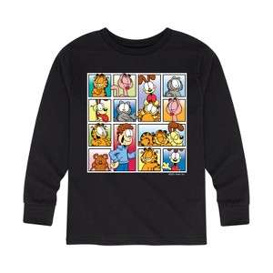 Boys' - Garfield - Friends Long Sleeve Graphic T-Shirt - 1 of 4