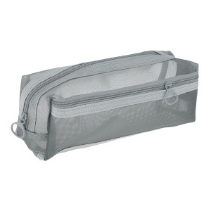 Unique Bargains Zipper Mesh Pouch Multifunctional for Office Supplies Cosmetics - 1 of 4