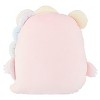 Korilakkuma San-X Original Plays with Dino Flat Mochi Series Plush - Pastel Pink - 3 of 4