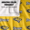 Towson University Logo Pattern Silky 50x60 Blanket, 1 Sided 50x60 - 4 of 4