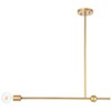 Elegant Lighting Brees 1 light Brass pendant - 3 of 4