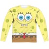Men's Spongebob Squarepants Smiling Face Long Sleeve Costume T-Shirt - 2 of 4