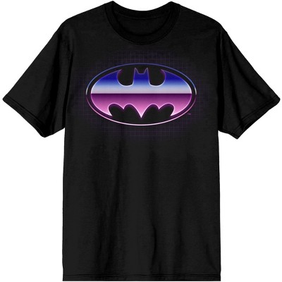 Batman Chrome Logo Men's Black T-shirt : Target