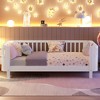 Twin Size Wood Platform Bed with Rails for Girls and Boys - 2 of 4