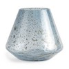 HomeRoots 7" Blue Seeded Glass Round Table Vase - 4 of 4