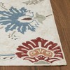 Floral Rug Vintage Distressed Rug Colorful Indoor Floor Mat Washable Accent Rug - 3 of 4
