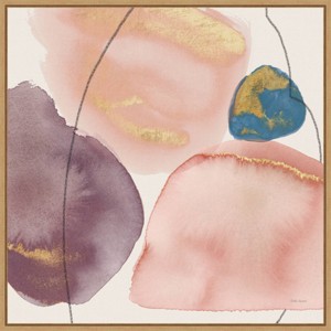 Amanti Art 22" x 22" Petal Passion XI Eventide by Beth Grove Framed Canvas Wall Art Print: Modern Lithograph, Polystyrene Frame - 1 of 4
