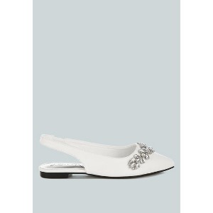 Adhara Diamante Embellished Flat Women Sandals - 1 of 4