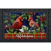 Briarwood Lane Winter Doormat 30x18 Indoor Outdoor Cardinal and Holly For Winter Doormat - 2 of 4