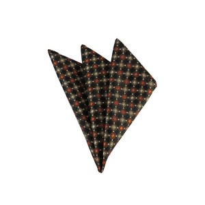 TheDapperTie - Men's Checkered Woven 10 Inch x 10 Inch Pocket Squares Handkerchief - 1 of 3