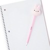 Yoobi Novelty Ballpoint Pen Squishy Topper Pink Bunny - 2 of 4