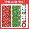 Joyfy 4 pcs Extra Large Christmas Gift Bags, Jumbo Heavy Duty 44"*36" Xmas Presents Bags with Tag for large Gifts Wrapping Christmas Present - 4 of 4