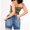 Women's Mid-rise Distressed Dream Cuffed Short - YMI - 2 of 3