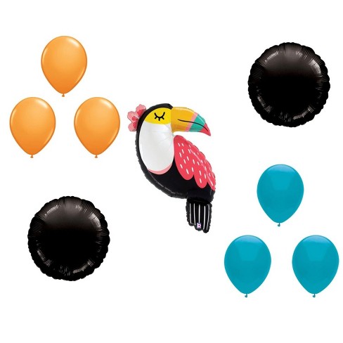 LOONBALLOON 39 Inch Summer Toucan Balloon Medium Shape Deluxe Set (6x latex and 2x shape) - image 1 of 1