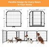 Dog Playpen Portable, Height Adjustable with Gate, Easy to Store, Customizable Layout for Indoor, Yard, RV Camping，Fence partition - 2 of 4