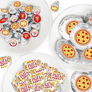 Big Dot of Happiness Pizza Party Time - Baby Shower or Birthday Party Candy Favor Sticker Kit - 304 Pieces - 1 of 4
