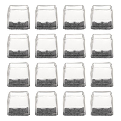 Unique Bargains Non-Slip Noise Reduction Chair Leg Protect Square Floor Pads 16 Pcs